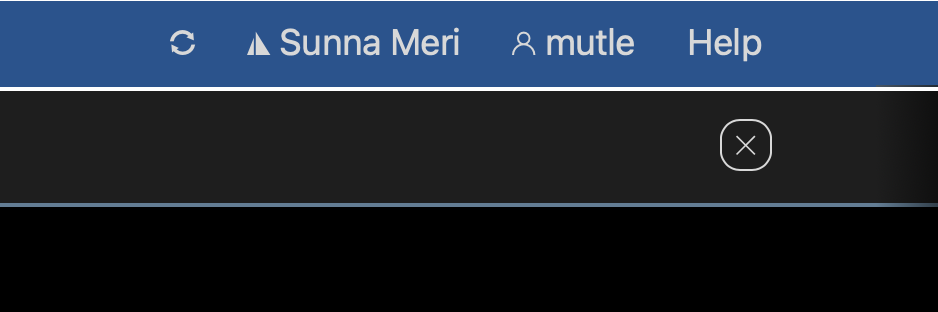 Menus in the LOGBOOK cloud