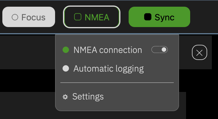 Data recording active